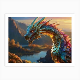 Crystal Dragon 1 Art Print