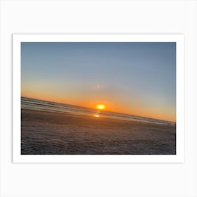 Sunset On The Beach 2 Art Print