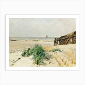 Beach Landscape Painting Beach House Art Print