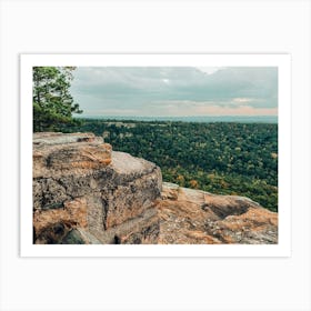 View From The Top Of A Cliff Art Print