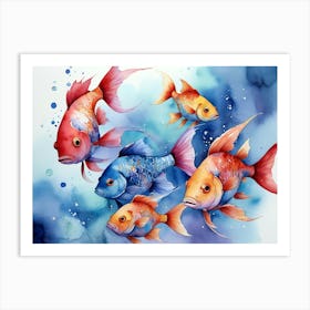 Goldfish Painting Art Print