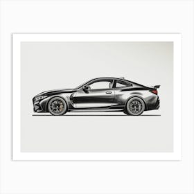 Bmw M4 Sports Car Style Art Print
