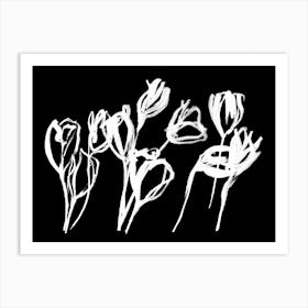 Night Tulips Ii Art Print