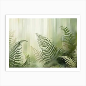 Green Ferns Art Print