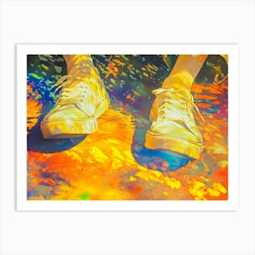 Yellow Shoes Art Print