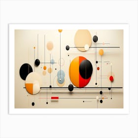 Abstract Circles 12 Art Print