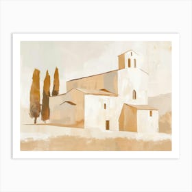 Church In Tuscany Art Print