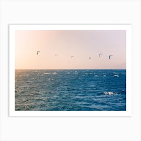 Windsurfers Sailing In The Red Sea 1 1 Art Print