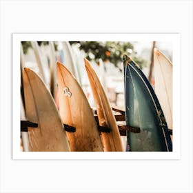 Surf Board Rental Art Print