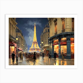 Parisian Nightlife 3 Art Print