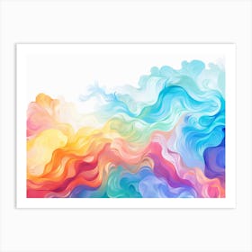 Abstract Watercolor Background Art Print