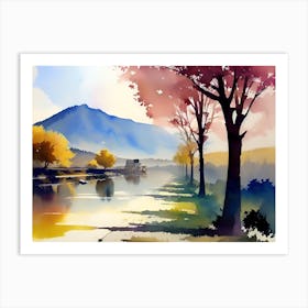 Watercolor Painting Art Print