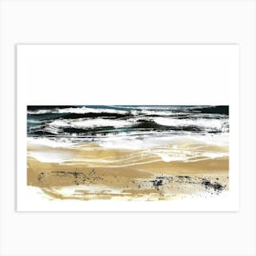 Sand And Surf 1 Art Print