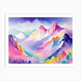 Mountain landscapes 14 Art Print