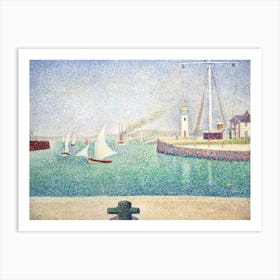 Entrée Du Port D Honfleur (1886), Georges Seurat Art Print