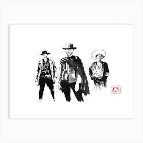 the good the bad the ugly Standing Art Print