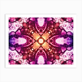 Purple Watercolor Flower Art Print