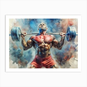 Of A Bodybuilder Art Print