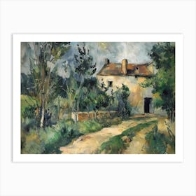Quiet Contemplation Painting Inspired By Paul Cezanne Art Print