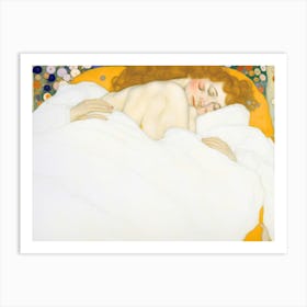 Sleeping Woman Art Print