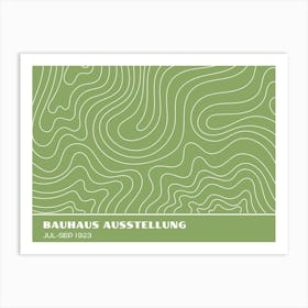 Bauhaus Green Exhibition 33 Art Print