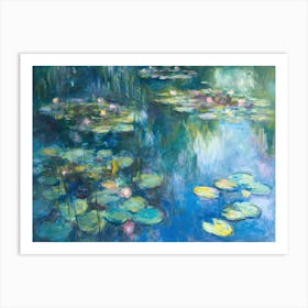 Contemporary Artwork Inspired By Claude Monet 4 Art Print