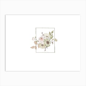 Aesthetic Floral Wall Decal Art Print