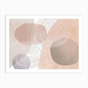 Abstract Circles Wall Art Art Print