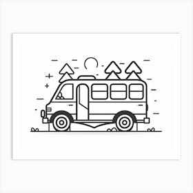 Camper Van Art Print