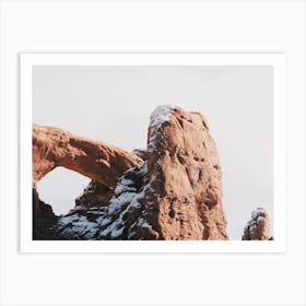 Desert Arch Snow Art Print