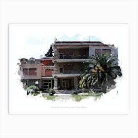 Former Residence Of Enver Hoxha, Tirana, Albania Art Print