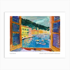 Genoa From The Window Series Poster Painting 4 Art Print