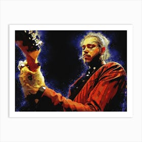 Spirit Post Malone And The Guitar Art Print