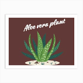 Aloe Vera Plant Art Print