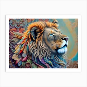 Lion Painting 66 Art Print