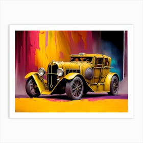 Old Car Painting 2 Art Print