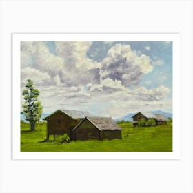 Cloudy Day oil painting Art Print