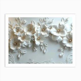 Magnolia Flowers 2 Art Print