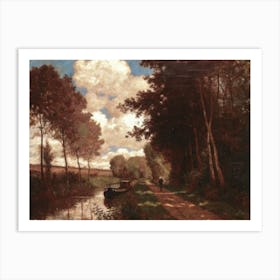 Canal In The Woods Art Print