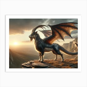 Dragon Goat Art Print