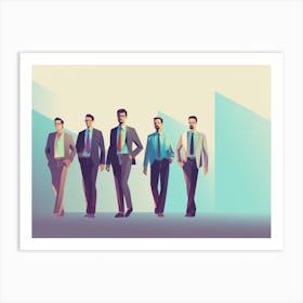 Group Of Businessmen 4 Art Print