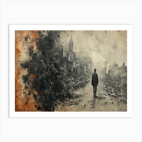 Temporal Resonances: A Conceptual Art Collection. Apocalypse Art Print