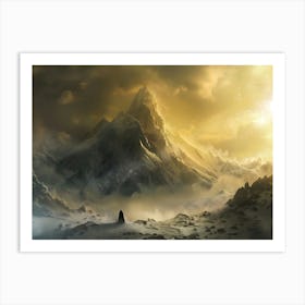 Dramatic Mountain Scene Art Print