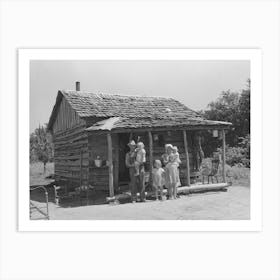 Home Of Tenant Farmer Near Sallisaw, Oklahoma By Russell Lee Art Print