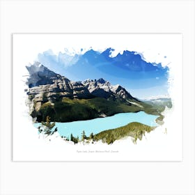 Peyto Lake, Jasper National Park, Canada Art Print