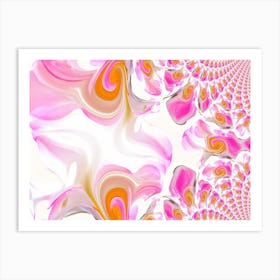 Abstrakt Pink pattern Poster