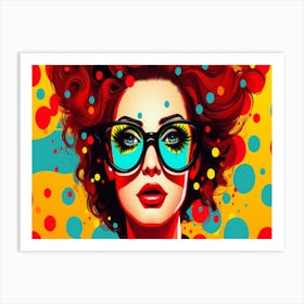 Polka Dot Girl 6 Art Print