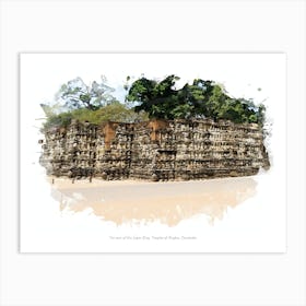 Terrace Of The Leper King, Temples Of Angkor, Cambodia Art Print