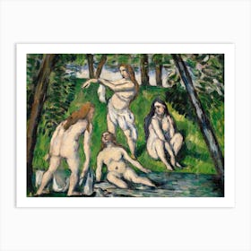 Four Bathers, Paul Cézanne Art Print