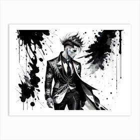 Black And White Portrait Art Print